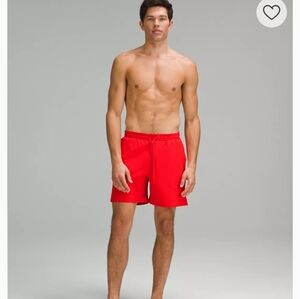 Lululemon Pool Short 7" Lined - Size XL- True Red Mens $78
